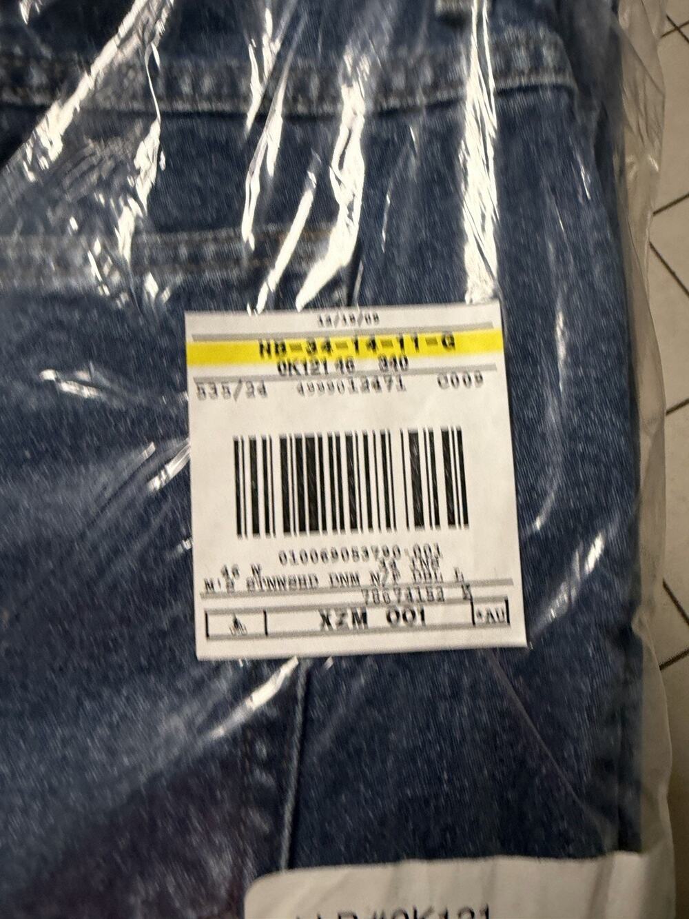 New LL Bean Natural Fit Jeans Mens 46x34 Blue Stonewash Denim